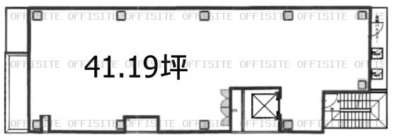 銀座７丁目プレイスビルの基準階（3階～9階）