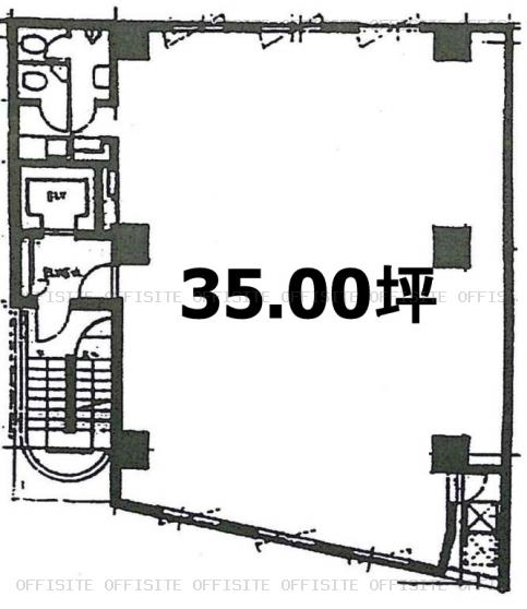 萬水（マンスイ）ビルの基準階（2階～5階）