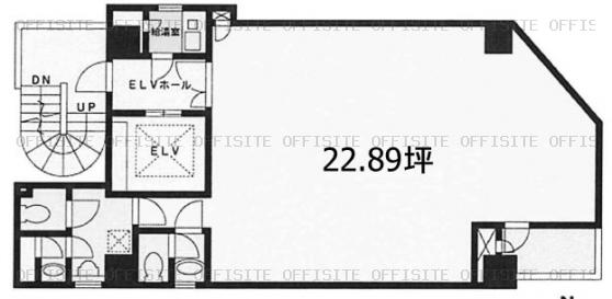 東京リアル岩本町ビルの基準階 平面図