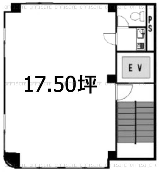 竹内ビルの基準階平面図