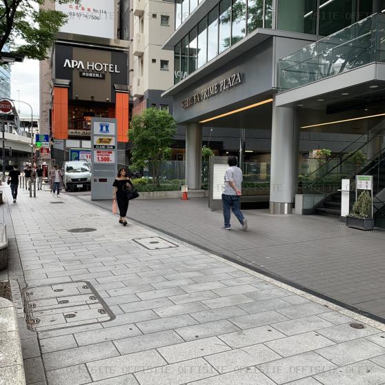 渋谷プライムプラザのビル前面道路