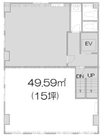 峯田ビルの5階A号室平面図