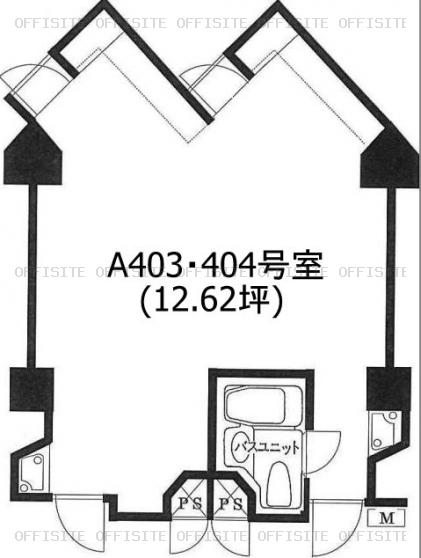 ＶＩＬＬＡ ＭＯＤＥＲＮＡ（ビラ・モデルナ）のA403・404号室平面図