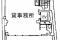 元赤坂ＭＩビルの基準階平面図