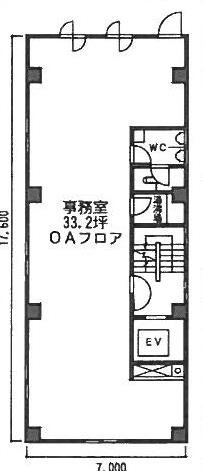 田中電線ビル6F 間取り図