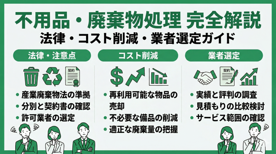 オフィス移転時の不用品・廃棄物処理の方法と費用相場|法律・コスト削減・業者選定を完全解説