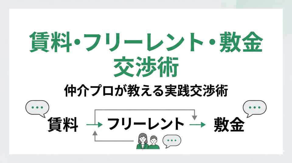 オフィスの賃料・フリーレント・敷金を有利に交渉する方法|実践ポイントを解説
