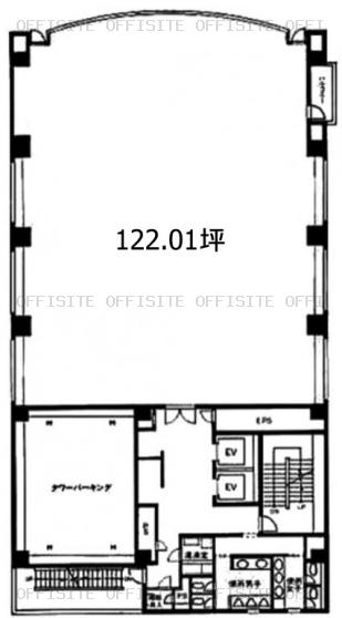 新横浜ナラビルの3階～8階 平面図