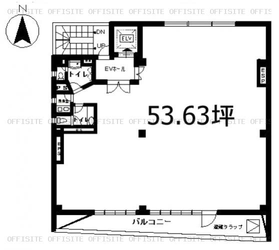 第３福井ビルの基準階（3階～7階）平面図