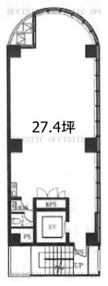 新宿イーストクロスタワーの基準階（6階～10階）