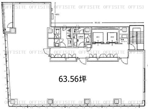 喜助日本橋室町ビルの2階～10階 平面図