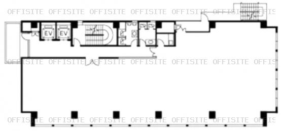 ユアサ大森ビルの基準階（2階～6階）平面図
