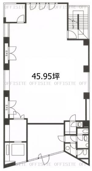 ＤＳ新宿ビルの基準階 平面図