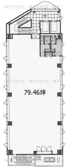 ＳＯＣ高輪ビルの3階～8階 平面図
