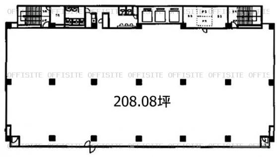 青葉第１ビルの2階～9階 平面図