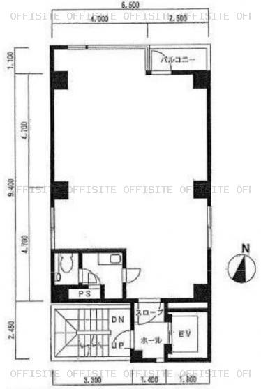 恵比須ビルの基準階平面図
