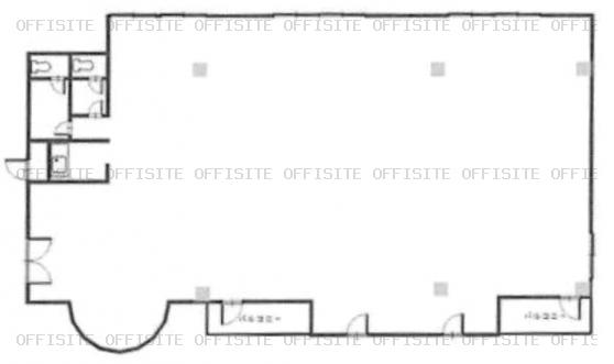 飯田ビルの基準階平面図