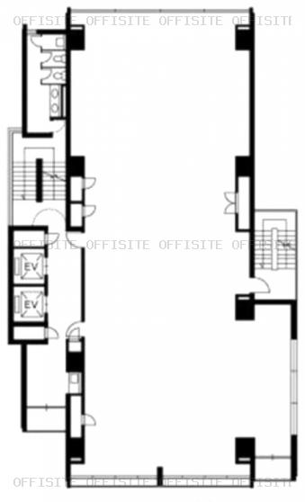 くぼたビルの基準階（3階～8階）平面図