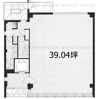 日本ビルディング３号館の2階～9階 平面図