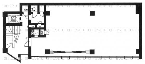 末広ビルの基準階平面図