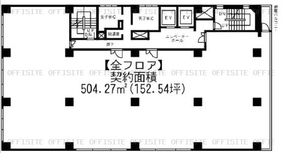 ＷＩＳＥ ＮＥＸＴ新横浜の基準階平面図