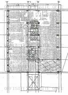 千代田ビルの基準階平面図