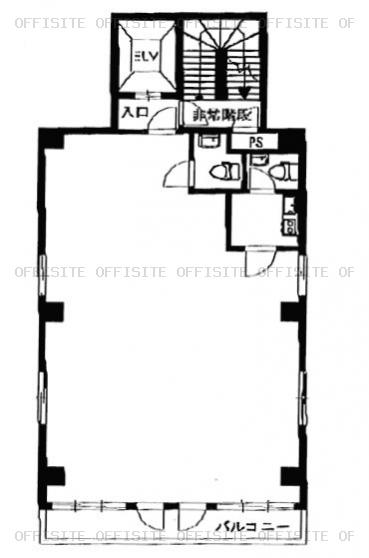 中村屋ビルの基準階平面図