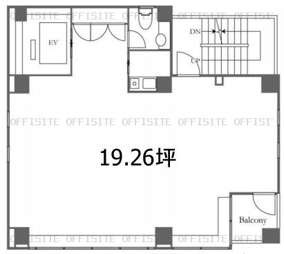 ＡＣＮ日本橋浜町ビルの基準階平面図