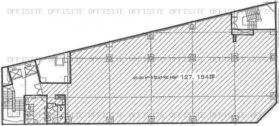 堤ビルディングの基準階平面図