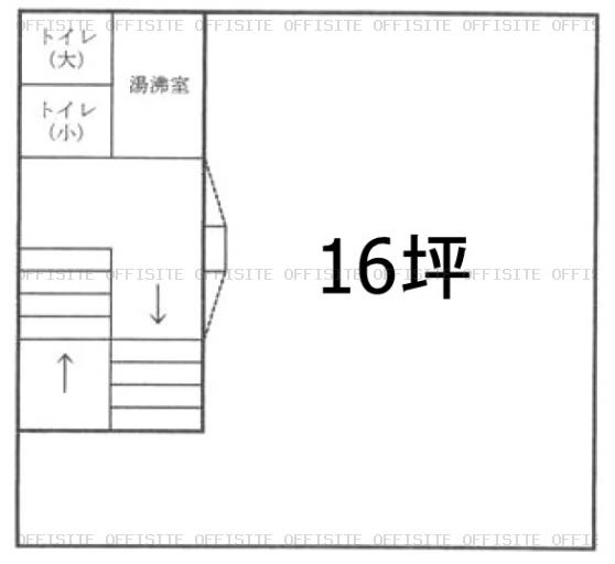 高田ビルの基準階平面図
