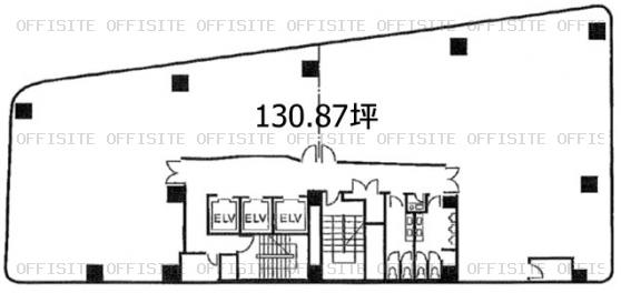 曙町新井ビルの基準階 平面図
