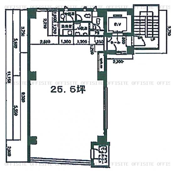バンセイ室町ビルの基準階平面図