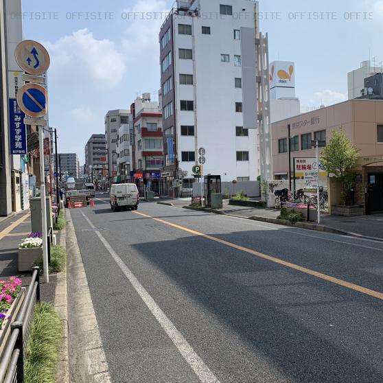 松戸第一生命ビルのビル前面道路