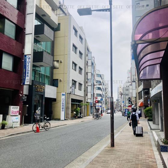 増田ビルのビル前面道路