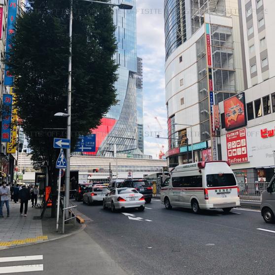 渋谷野村證券ビルの前面道路