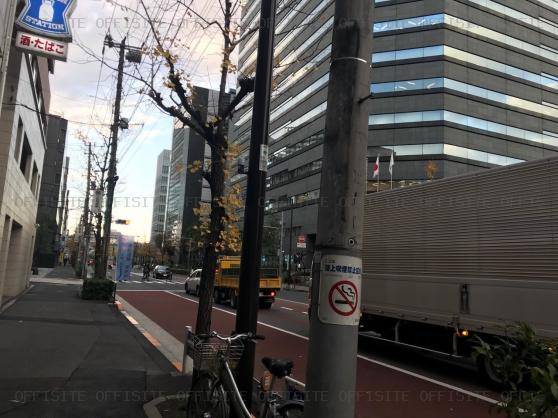千代田大崎ドルフのビル前面道路