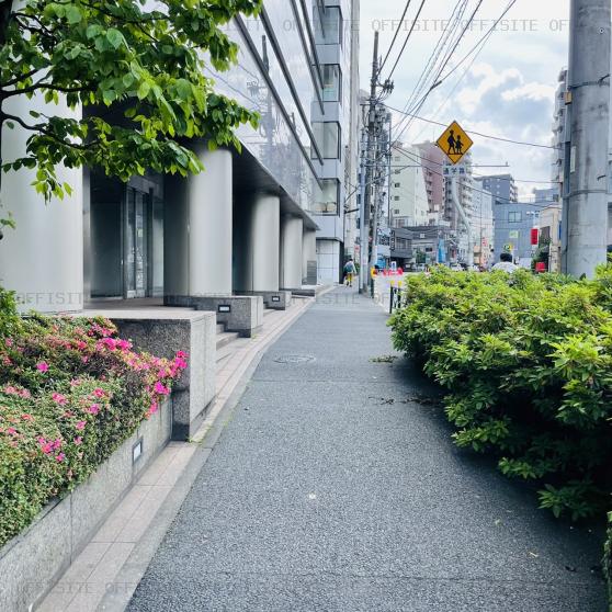 日本生命湯島台ビルのビル前面道路