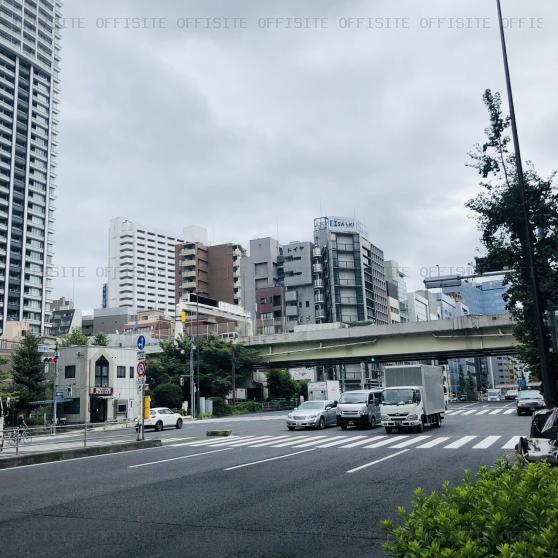 ＨＦ浜松町ビルのビル前面道路(第一京浜沿い)