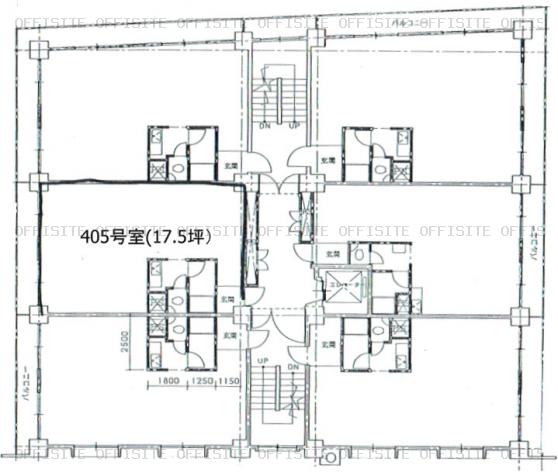 木村ビルの405号室 平面図