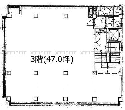 文弘社ビルの3階平面図