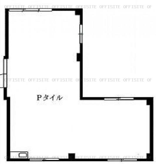 三信ビルの301号室平面図