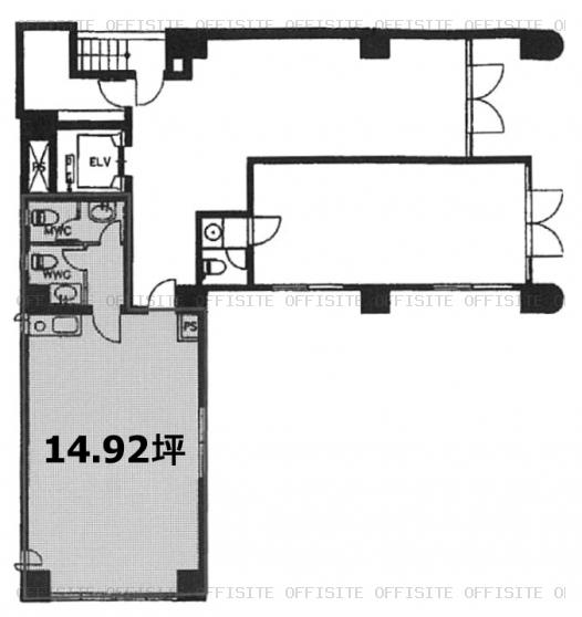 ユニゾ浜松町１丁目ビルの102号室 平面図