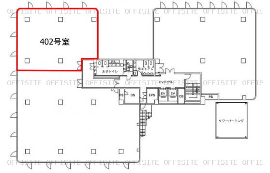 浜松町２６２ビルの402号室 平面図