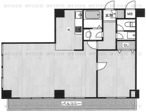 東陽ビルの505号室平面図