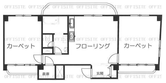 メイゾン原宿の303号室平面図