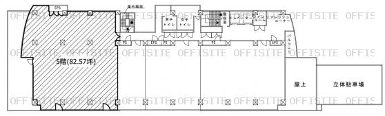 千葉テックビルの5階 平面図