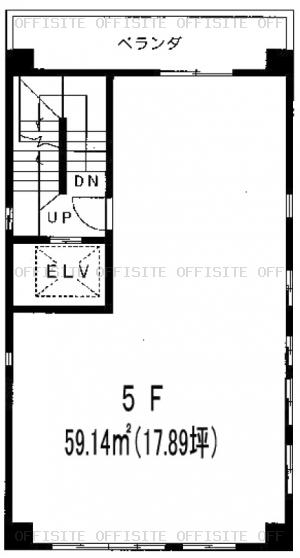 チェリオビルの5階平面図