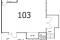 代官山エーデルハイムの103号室平面図
