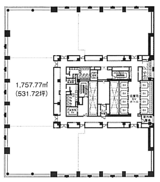 オリナスタワー1F 間取り図