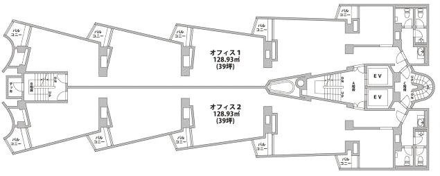 GUNKAN東新宿102 間取り図